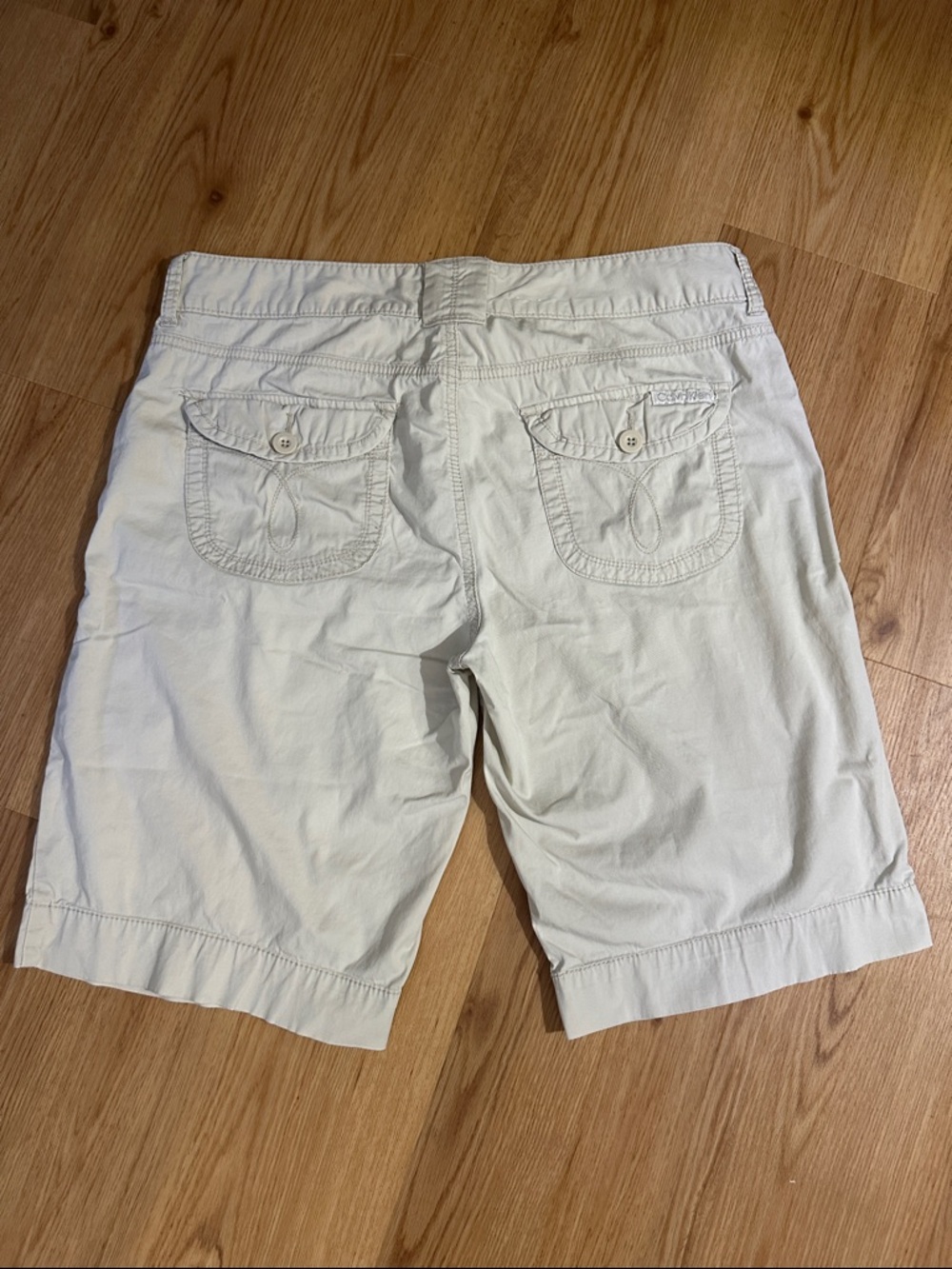 Calvin Klein Beige / Cream Shorts with Branded Waistband - Picture 5 of 8